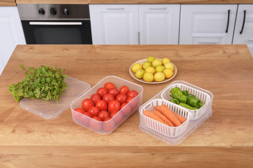 2 in 1 Multi Storage Boxes Freezer Storage Containers