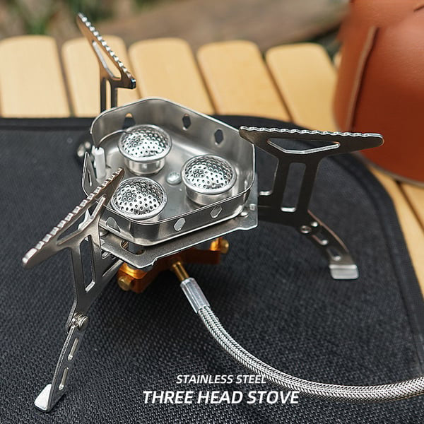 📢📢50% OFF !! ⏰Camping Gas Burner – 5800W, Piezo Ignition, Windproof 🔥
