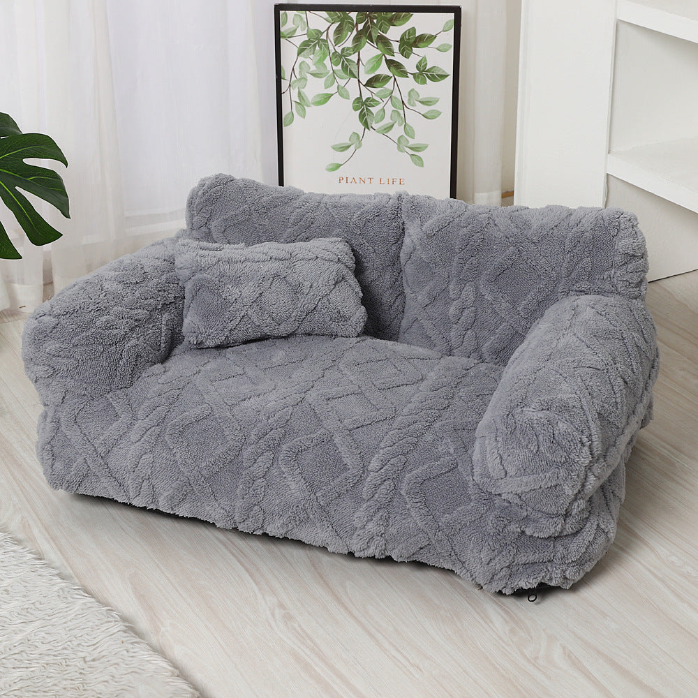 PawRelax™ Plush Bed 🐾 — Soft, Secure & Anxiety-Reducing
