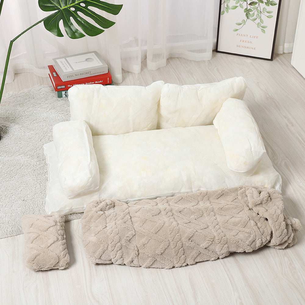 PawRelax™ Plush Bed 🐾 — Soft, Secure & Anxiety-Reducing