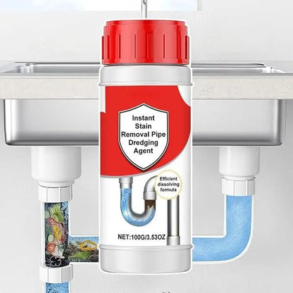 Pipe Drain Cleaner Powder - Instant Drain Unblock & Odor Remover