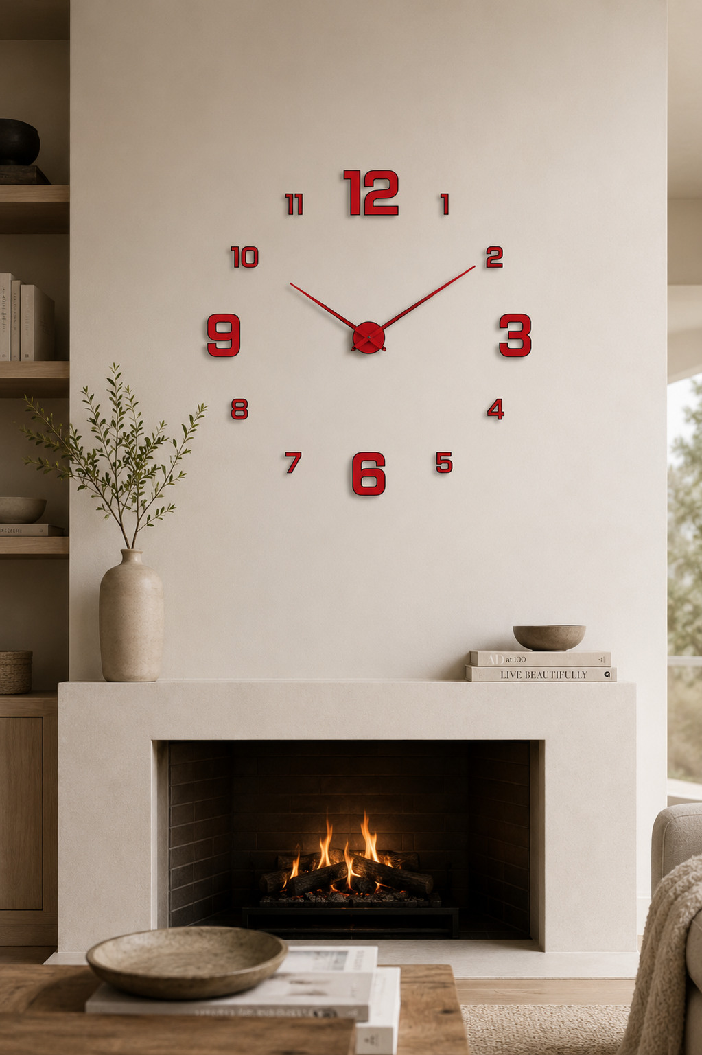Creative Frameless DIY Wall Clock Wall Decal Home Silent Clock Living Room Office Wall Decoration