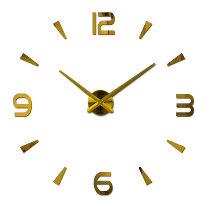 Creative Frameless DIY Wall Clock Wall Decal Home Silent Clock Living Room Office Wall Decoration