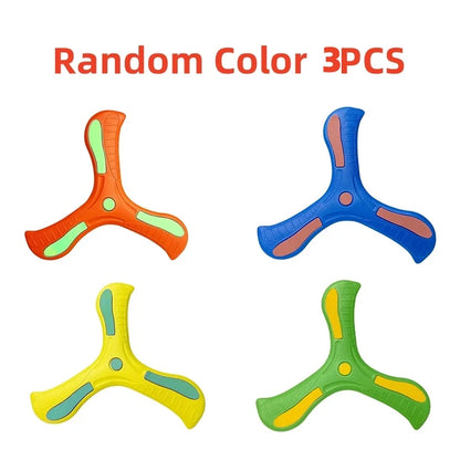 Soft Boomerang Flying Disc Set – 3 Pack Outdoor Fun