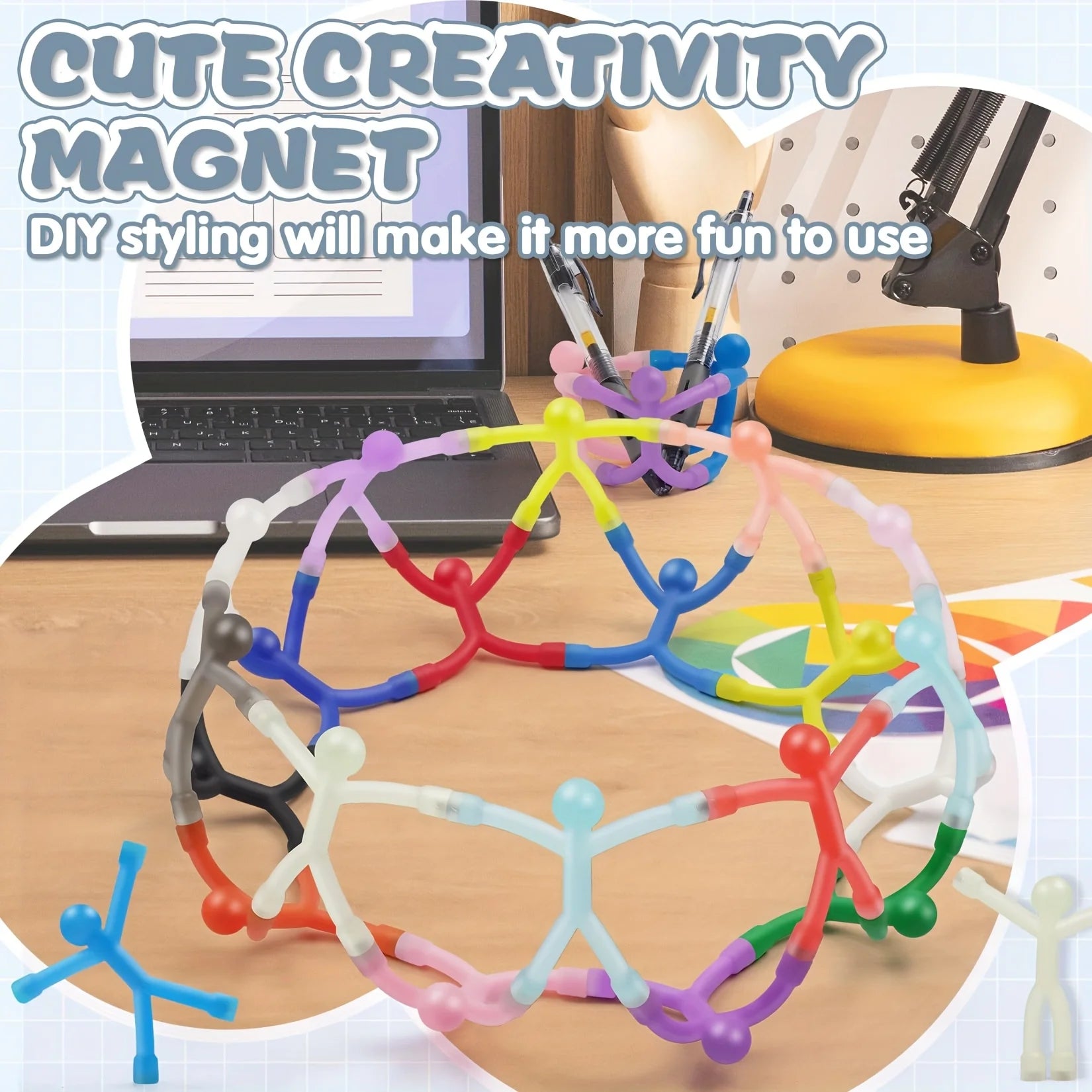 MagniFlex™ Fidget Figures 🧲✨ — Twist, Snap & Create Fun