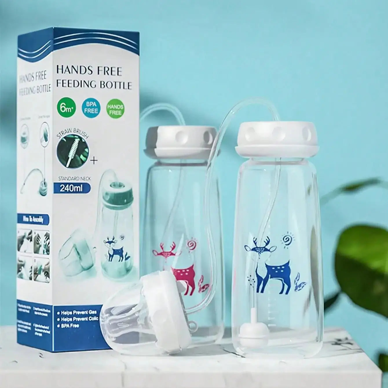 FreeFeed™ Baby Bottle 🍼✨ — Hands-Free Feeding Made Easy