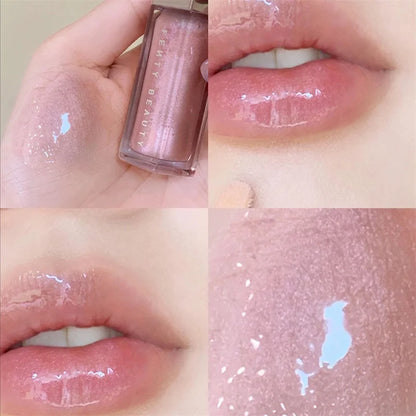Fashion Fenty Beauty Lip Glaze Moisten Shine Glitter Lip Plumper Makeup For Beginner Liquid Lipstick Female Makeup Cosmetics