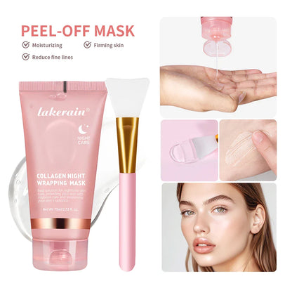 GlowSeal™ Collagen Wrapping Mask 🌙 — Firm, Tighten & Radiate Overnight