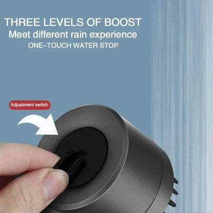 3-Mode Filtered Shower Head with 59" Hose & Massage Brush