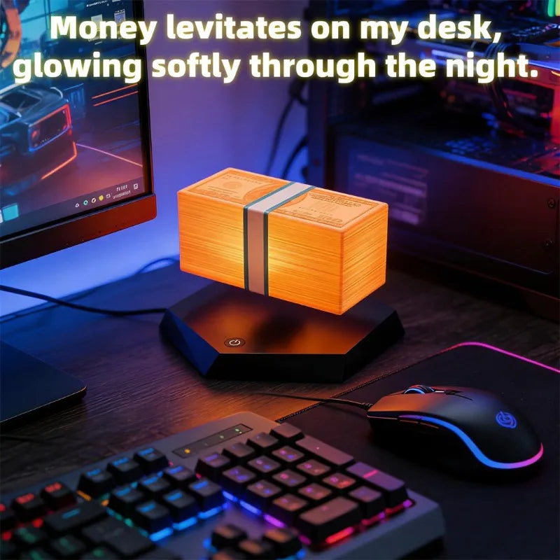 CashFloat™ Money Lamp 💸✨ — Levitating Luxury for Your Desk