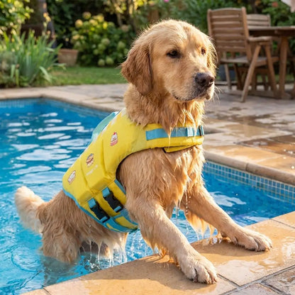 PawFloat™ Pet Safety Vest 🌊🐾 – Head Support & Rescue Ready
