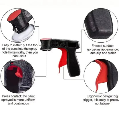 Universal Portable Spray Paint Handle | Reusable Aerosol Can Trigger Grip