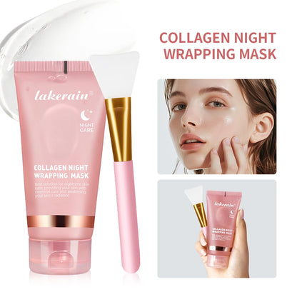 GlowSeal™ Collagen Wrapping Mask 🌙 — Firm, Tighten & Radiate Overnight