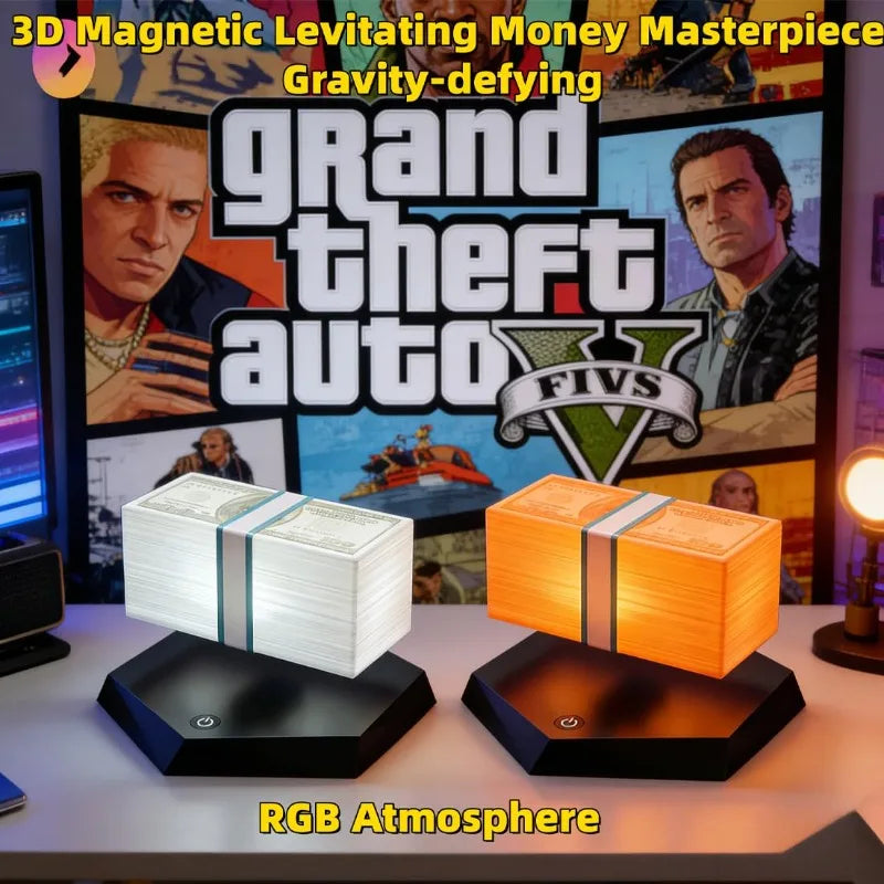 CashFloat™ Money Lamp 💸✨ — Levitating Luxury for Your Desk