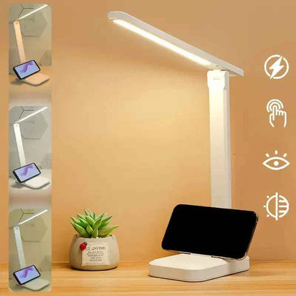 Foldable Table Led Desk Lamp, Eye Protection Night Light, USB Chargeable