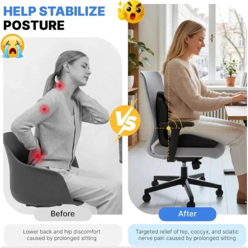 ComfortCore™ Seat Cushion 💺✨ — Ergonomic Support All Day