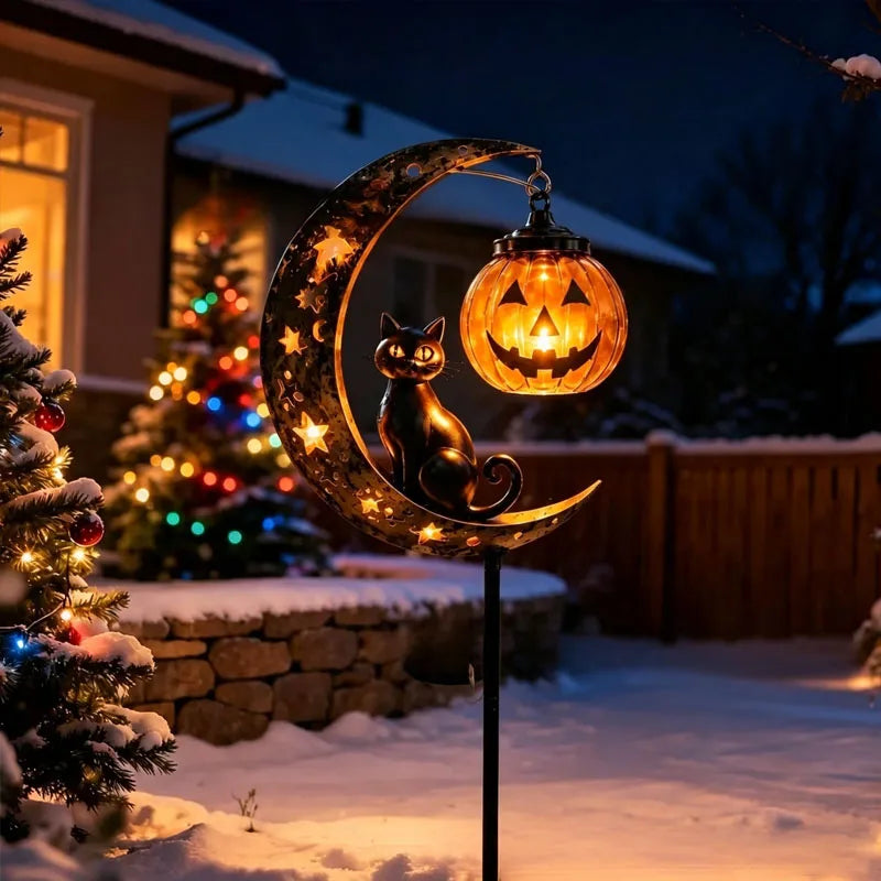 MoonPumpkin™ Garden Stake 🎃🌙 — Spooky Charm for Your Yard