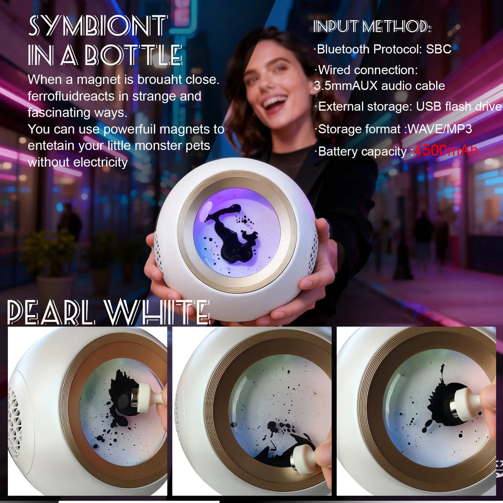 FluidBeat™ Speaker 🧲🎵 — Watch Your Music Come Alive