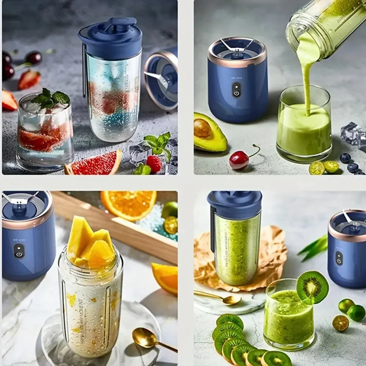 Portable Mini Blender Juicer – USB Rechargeable Personal Smoothie Maker