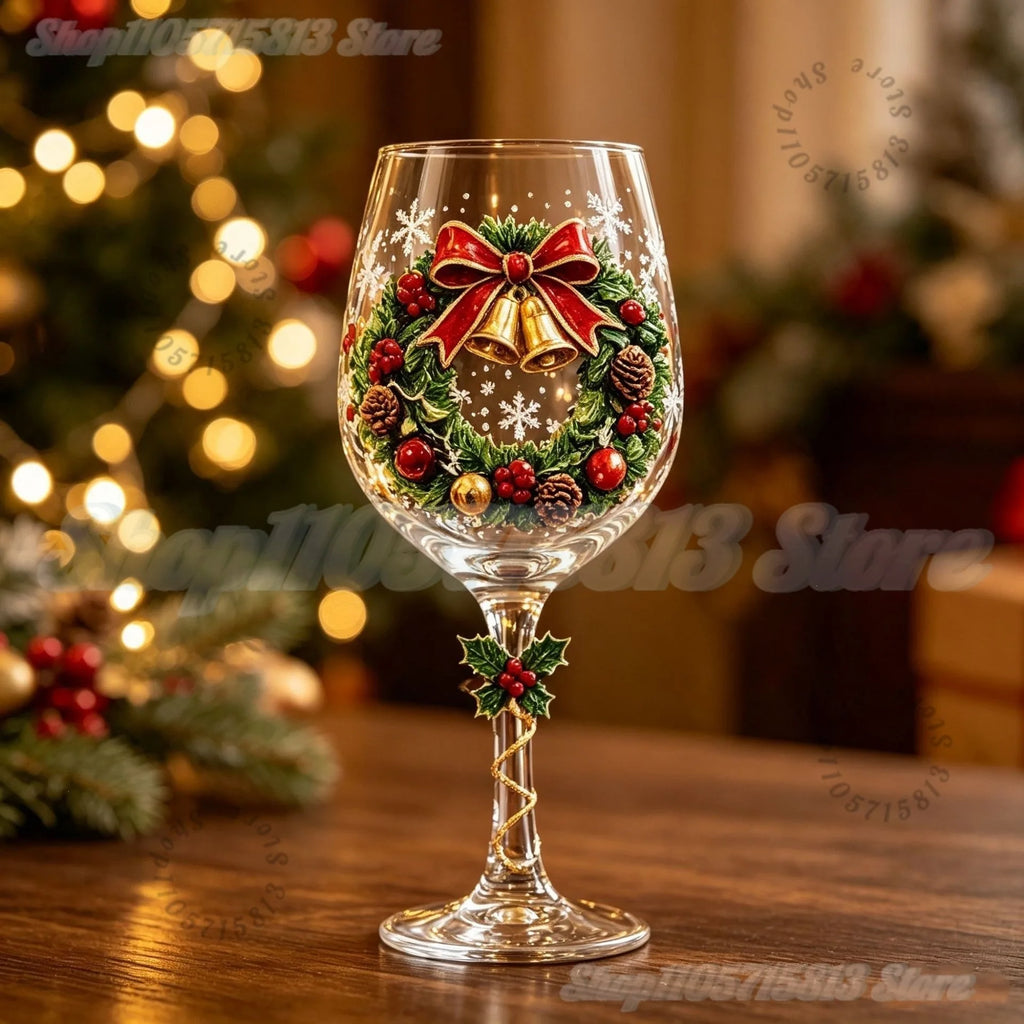 WineWonder™ Gift Set 🍷🎄 — Elegant 3D Christmas Charm