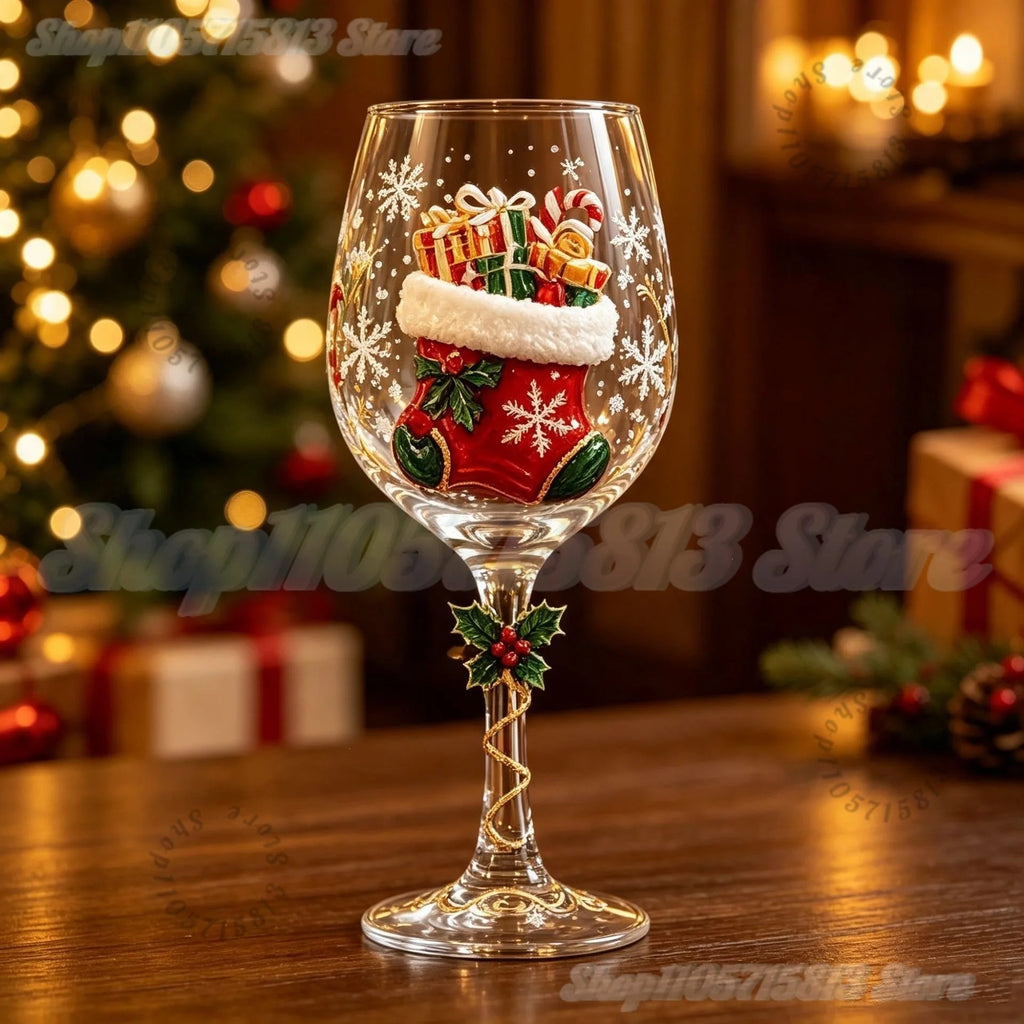 WineWonder™ Gift Set 🍷🎄 — Elegant 3D Christmas Charm