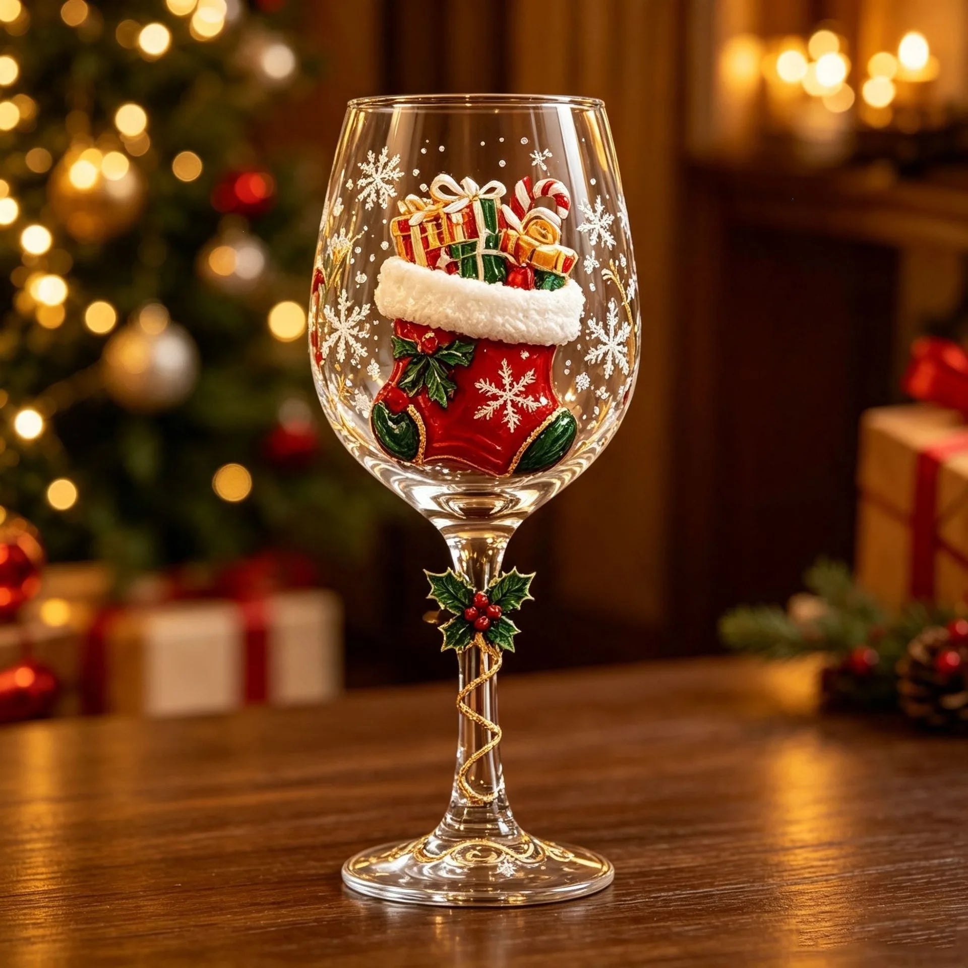 WineWonder™ Gift Set 🍷🎄 — Elegant 3D Christmas Charm