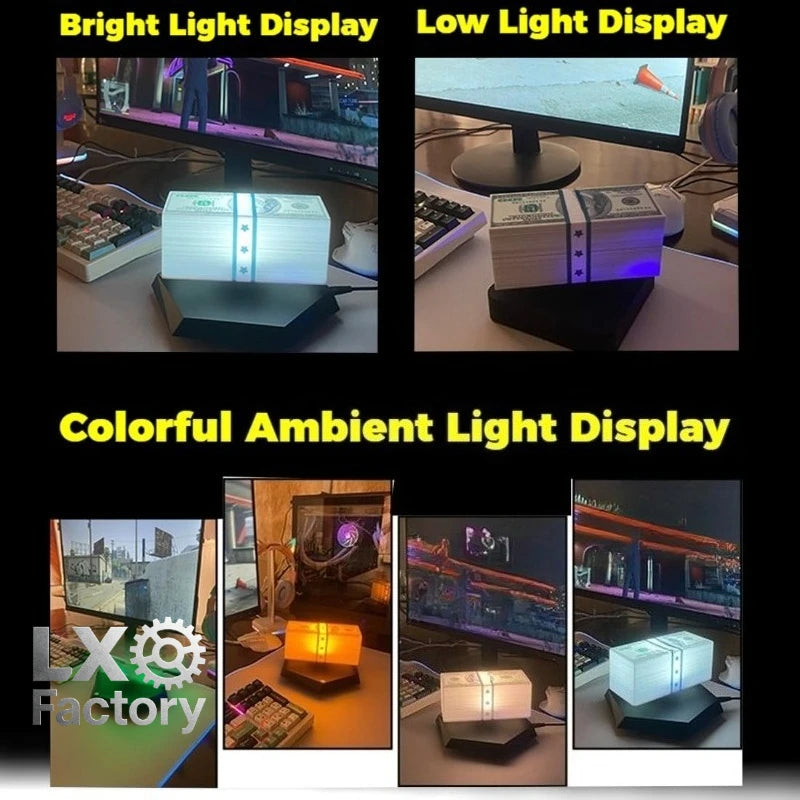 CashFloat™ Money Lamp 💸✨ — Levitating Luxury for Your Desk