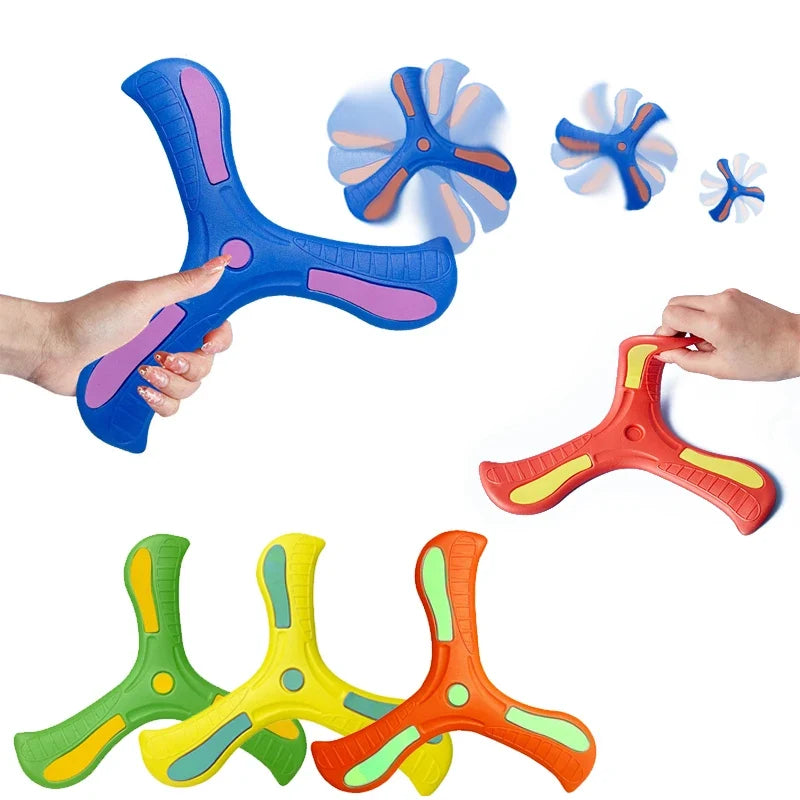 Soft Boomerang Flying Disc Set – 3 Pack Outdoor Fun