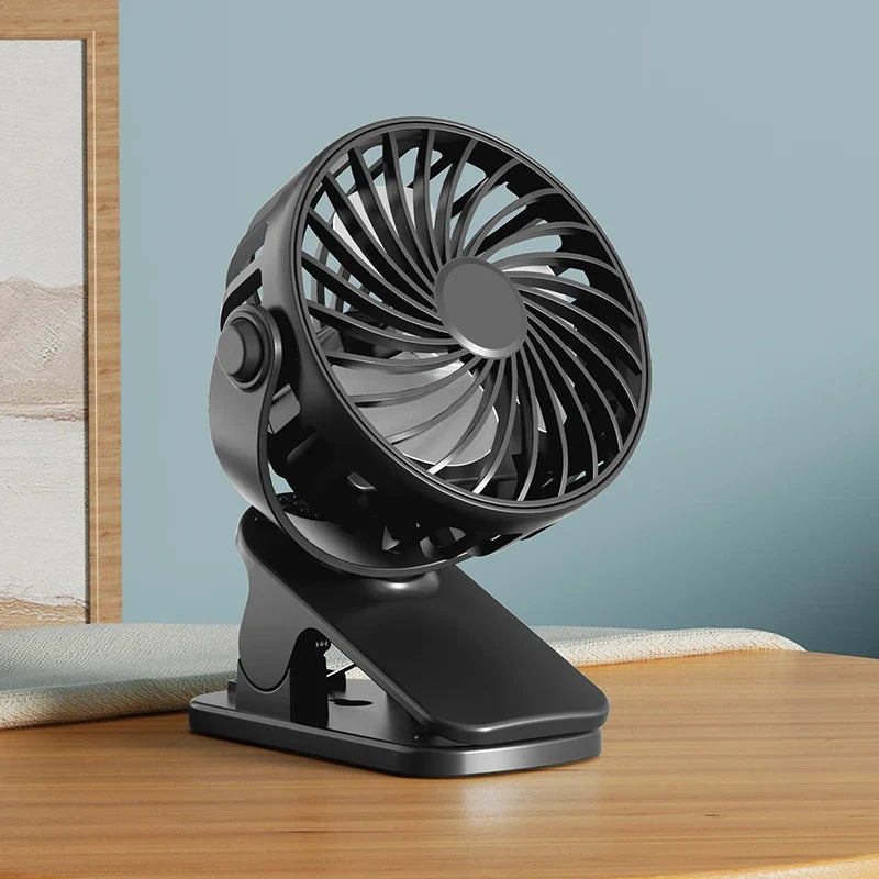 HOMEFISH Rechargeable Rotatable Clip Fan