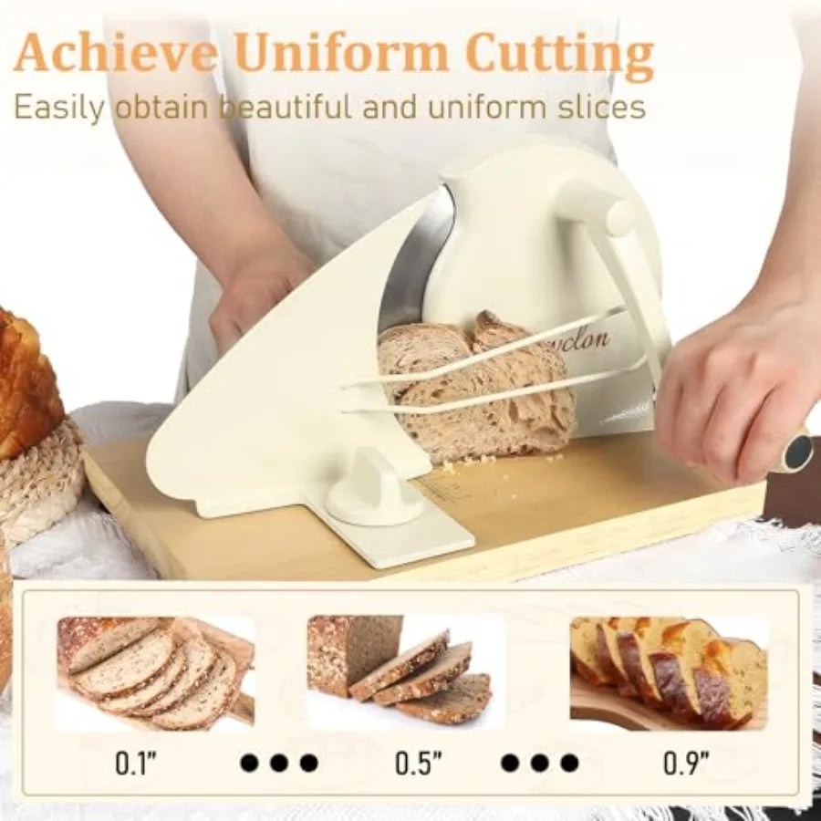 CrankCut™ Bread Cutter 🔄 — Easy Hand-Crank Precision Slicing