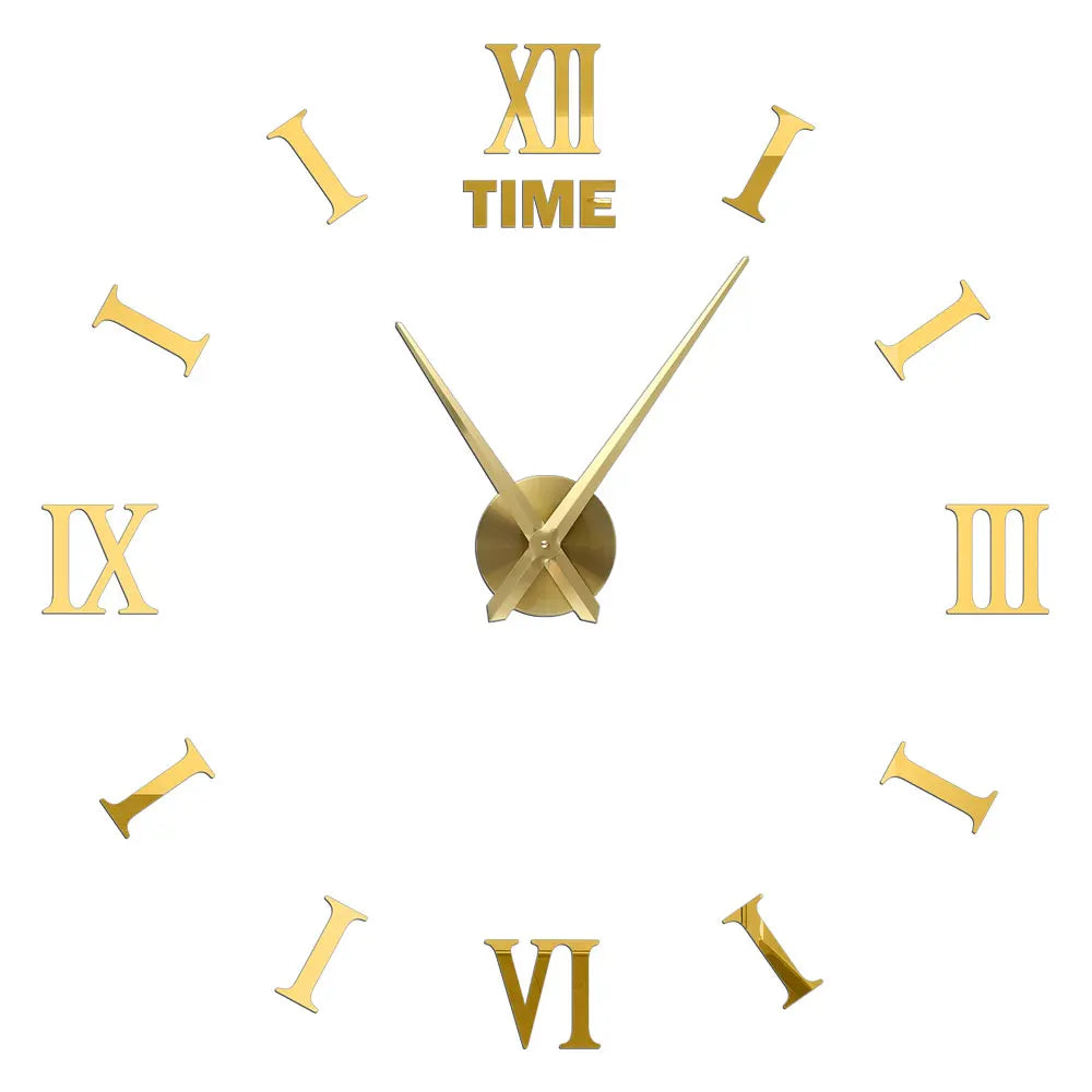 Creative Frameless DIY Wall Clock Wall Decal Home Silent Clock Living Room Office Wall Decoration