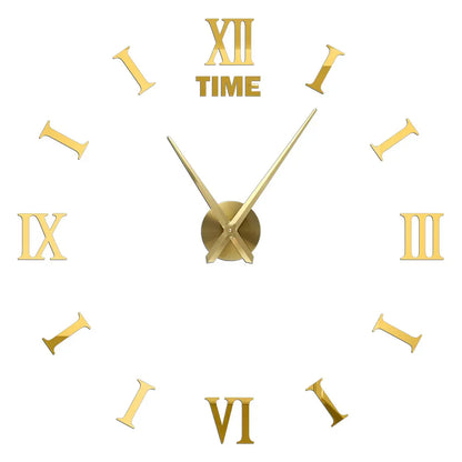 Creative Frameless DIY Wall Clock Wall Decal Home Silent Clock Living Room Office Wall Decoration