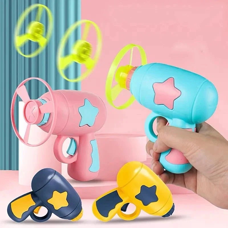 Interactive Cat Toy Flying Disc Launcher – Indoor Hunt & Play Gun