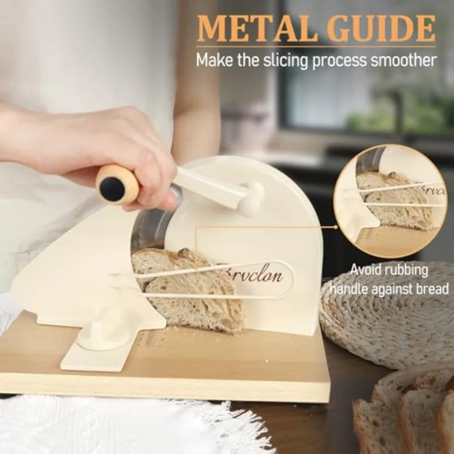 CrankCut™ Bread Cutter 🔄 — Easy Hand-Crank Precision Slicing