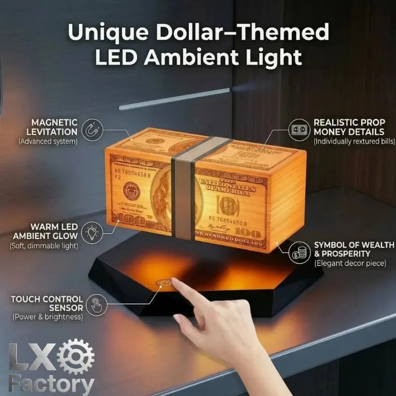 CashFloat™ Money Lamp 💸✨ — Levitating Luxury for Your Desk