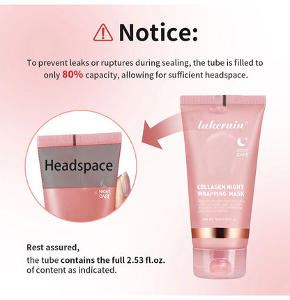 GlowSeal™ Collagen Wrapping Mask 🌙 — Firm, Tighten & Radiate Overnight
