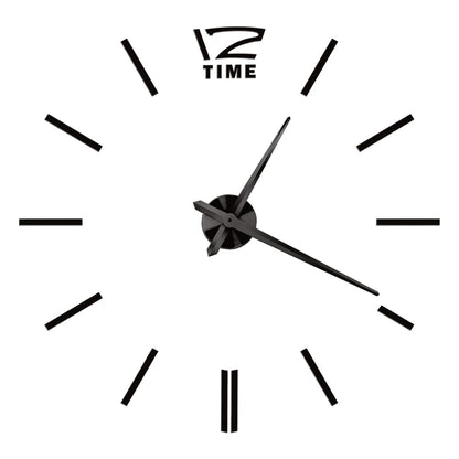 Creative Frameless DIY Wall Clock Wall Decal Home Silent Clock Living Room Office Wall Decoration