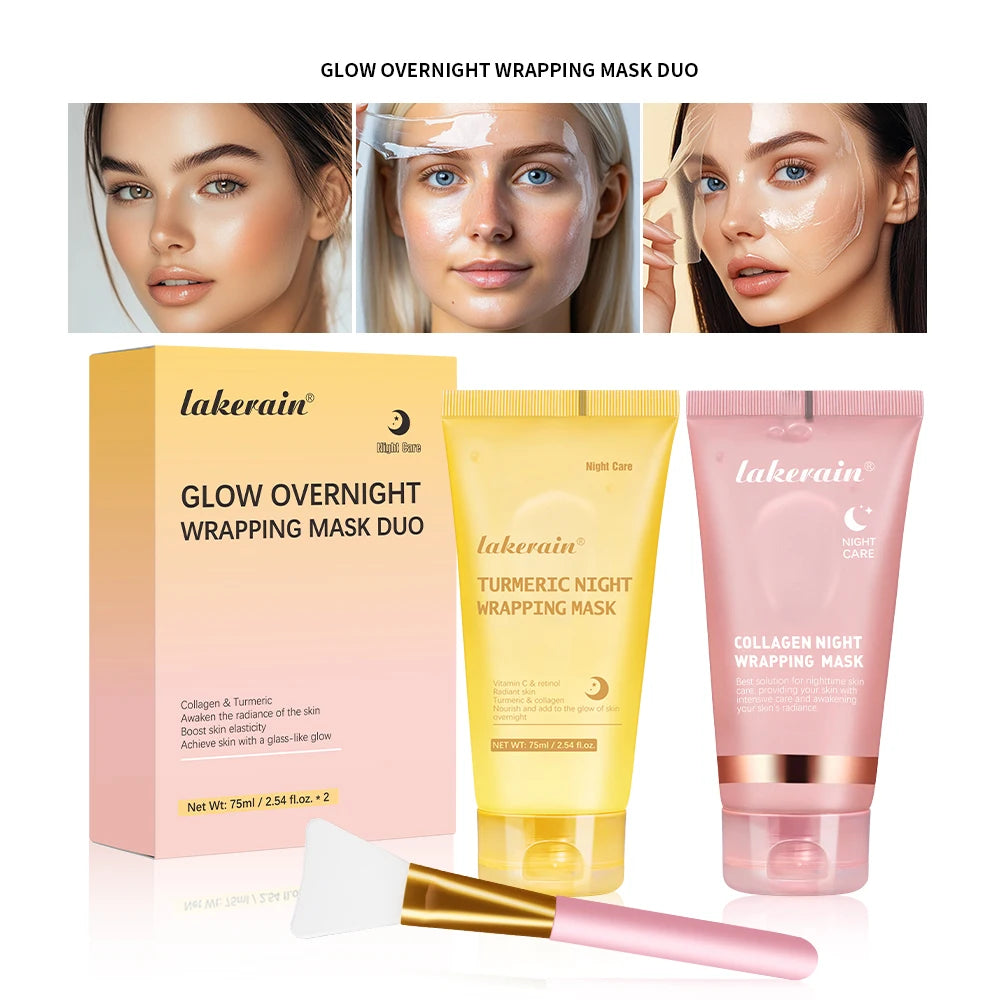 GlowSeal™ Collagen Wrapping Mask 🌙 — Firm, Tighten & Radiate Overnight