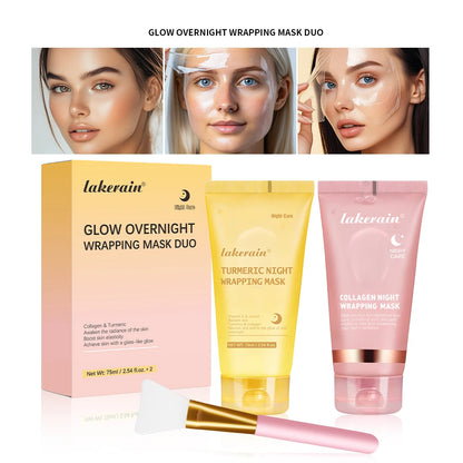 GlowSeal™ Collagen Wrapping Mask 🌙 — Firm, Tighten & Radiate Overnight