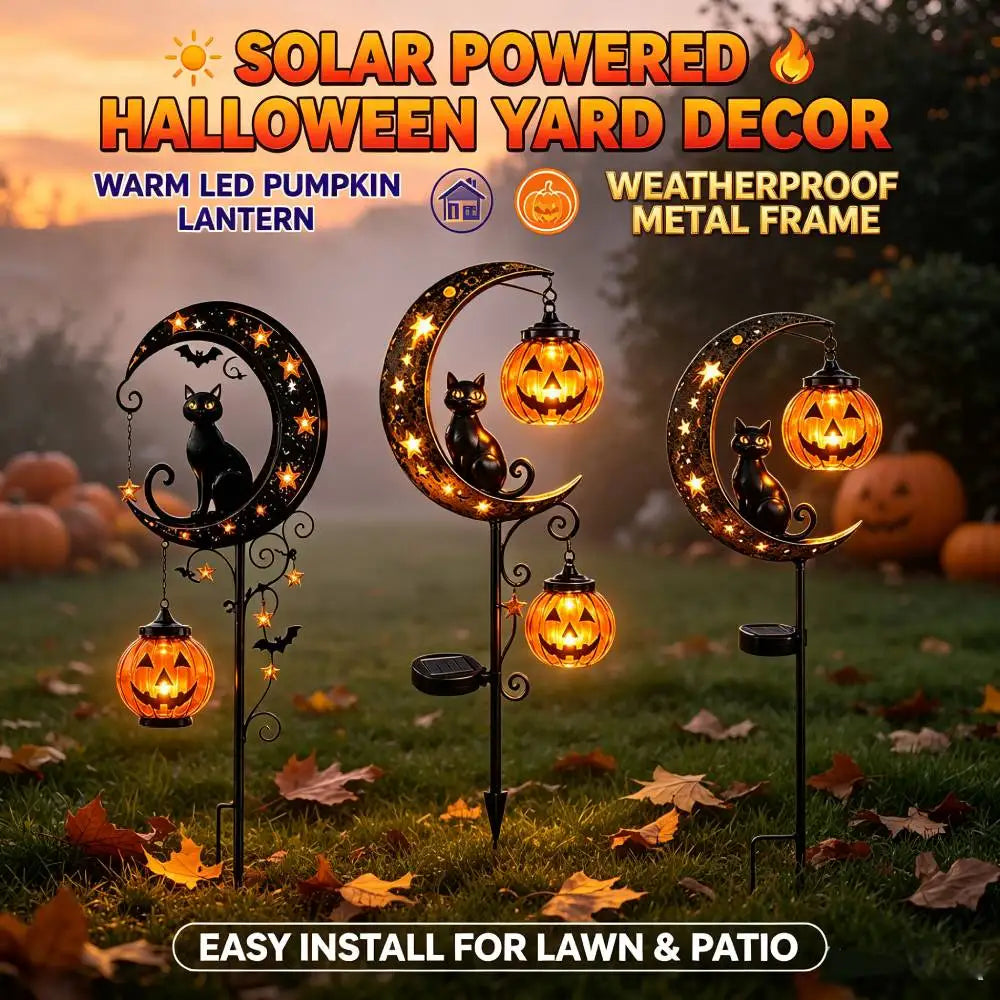 MoonPumpkin™ Garden Stake 🎃🌙 — Spooky Charm for Your Yard