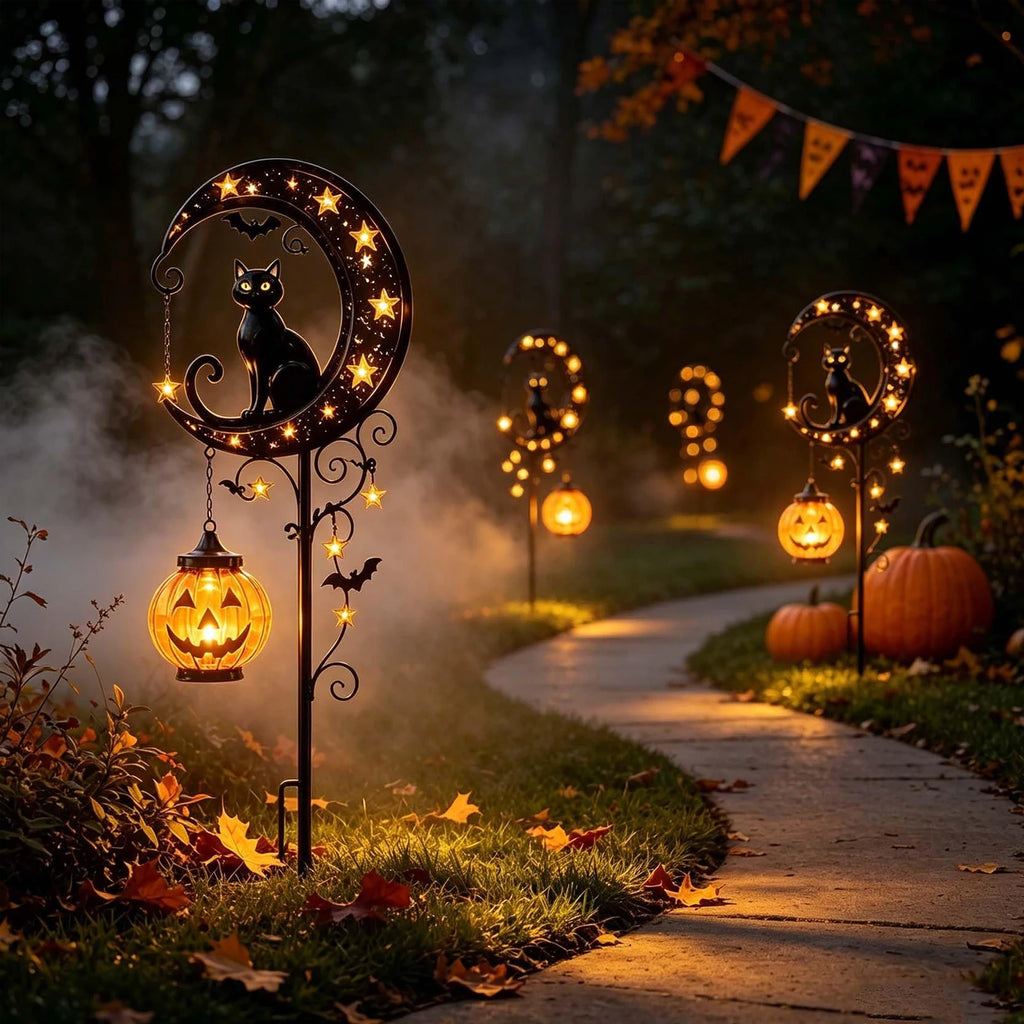 MoonPumpkin™ Garden Stake 🎃🌙 — Spooky Charm for Your Yard