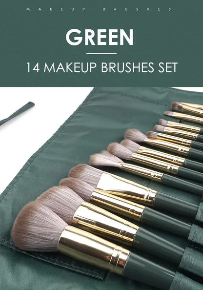 14-Piece Makeup Brush Set – Soft Fluffy Professional Beauty Brushes