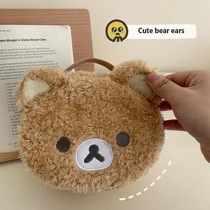 Lazy Bear Plush Cosmetic Pouch