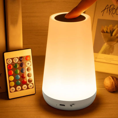 RGB LED Night Light 13 Colors Touch & Remote Control