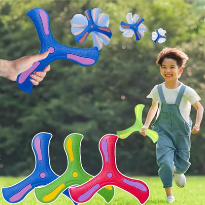Soft Boomerang Flying Disc Set – 3 Pack Outdoor Fun