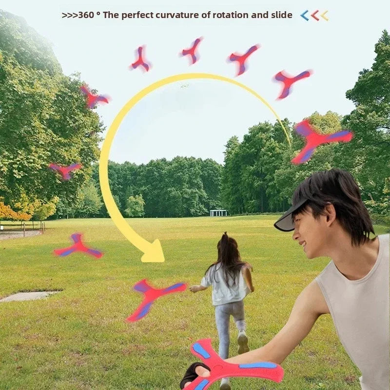 Soft Boomerang Flying Disc Set – 3 Pack Outdoor Fun