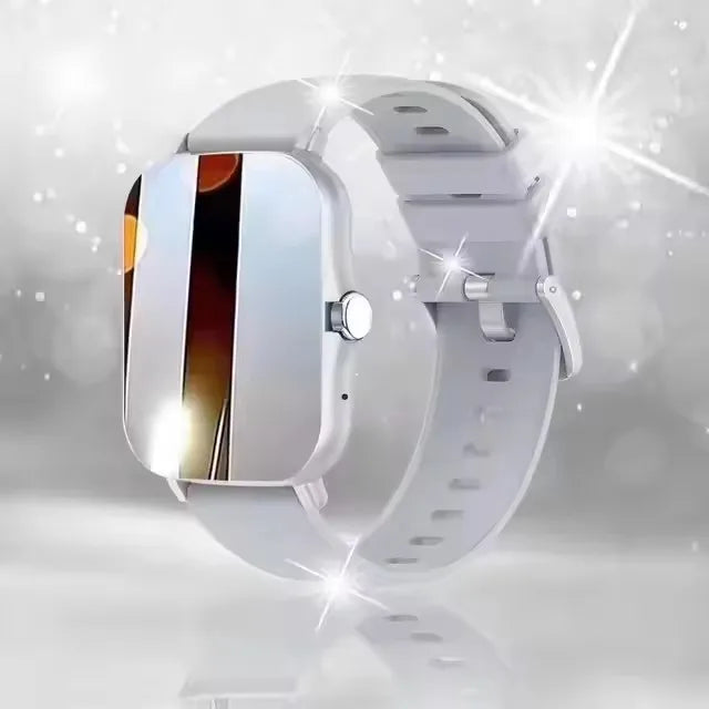 Smart Watch with Full Touch Screen, Call & Message Reminder, Music Control – Compatible with iPhone & Android