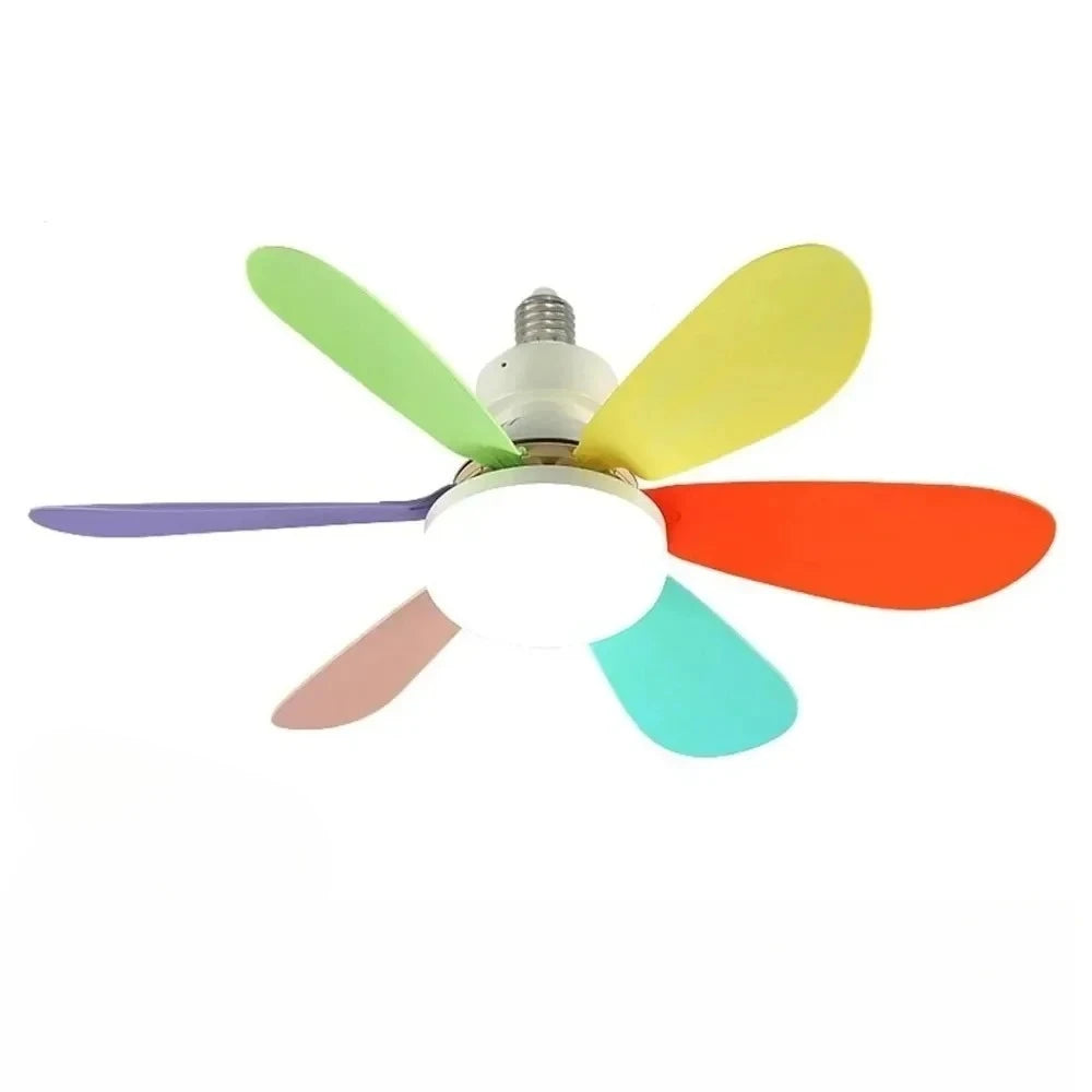 LED Ceiling Fan Light with Remote Control – Dimmable 30W Modern Fan