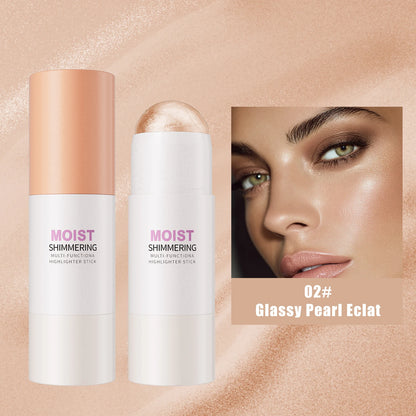 [Natural Glowup] 1pc Glowup Highlighter Stick | Natural Brightening Face Contour & Highlight Makeup, Medium Coverage, Buildable