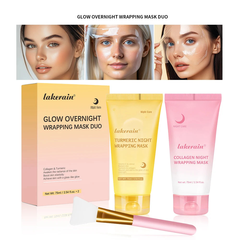 GlowSeal™ Collagen Wrapping Mask 🌙 — Firm, Tighten & Radiate Overnight